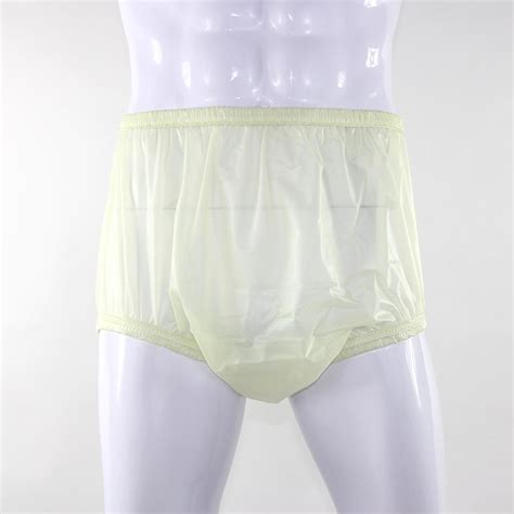 Kins Yellow Encased Elastic No Wick Adult Plastic Pants Are Made From