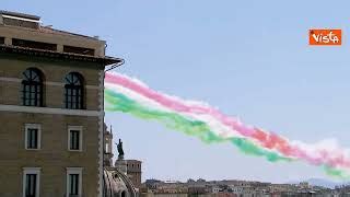 Festa Della Repubblica Ecco Il Volo Delle Frecce Tricolori Ai Fori