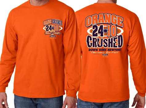 Denver Broncos Fans Orange Crushed World Champions Long Sleeve T Shirt