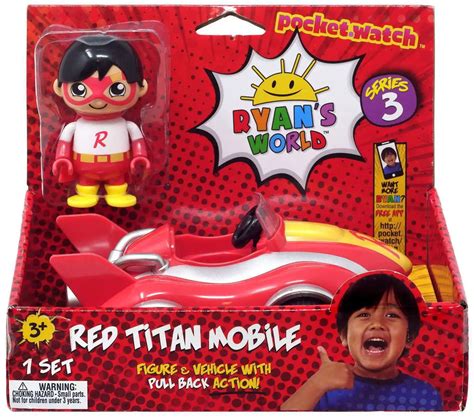 Ryans World Series 3 Red Titan Mobile 3 Figure Vehicle Pocket Watch Toywiz