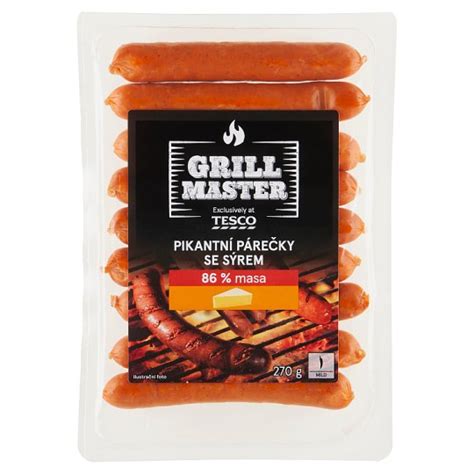 Tesco Grill Master Spicy Sausages With Cheese 270g Tesco Groceries