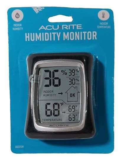 Indoor Thermometer Hygrometer With Humidity Gauge Black Ebay