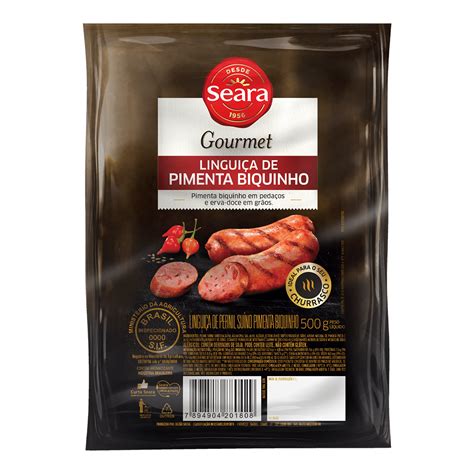 Linguiça pimenta biquinho Seara Gourmet 500g Seara Food Solutions