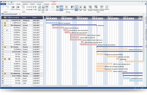 Logiciel diagrammes de Gantt - MatchWare MindView