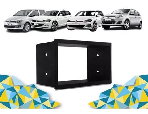 Moldura Mp5 Painel 2din Fox Polo Golf Ecosport Fiesta Parcelamento