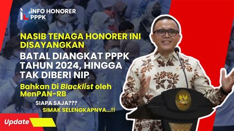 Kategori Tenaga Honorer Ini Batal Diangkat Pppk Tahun Hingga