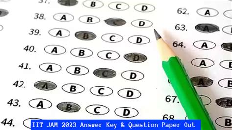 Iit Jam 2023 Answer Key And Question Paper Out Check And Download Here