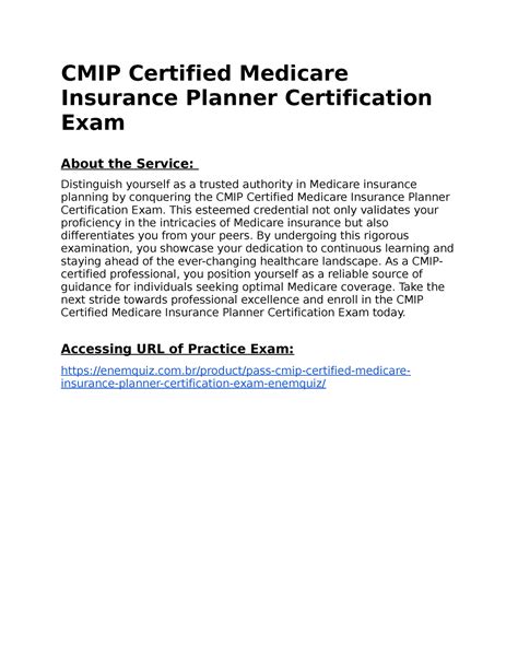 Exact Cmip Certified Medicare Insurance Planner Practice Course Cmip