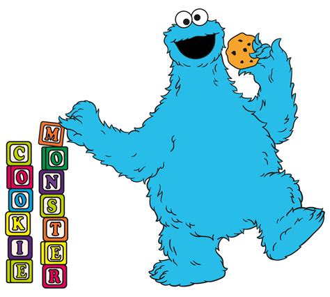 Sesame Street Cookie Monster Clipart