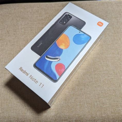 新品未開封 Xiaomi Redmi Note11 464gb グラファイトグレー Simフリー｜paypayフリマ