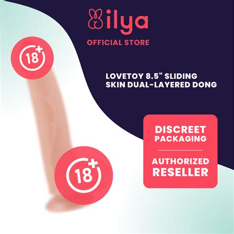 Lovetoy 8 5 Sliding Skin Dual Layered Dong Dildo Shopee Philippines