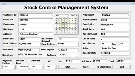 Stock Control System Sequence Diagram Stock Management Syste