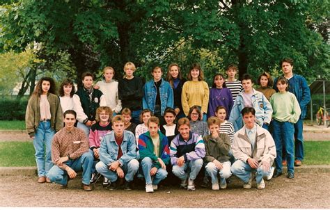 Photo de classe 4 de 1990 Collège René Cassin Copains d avant