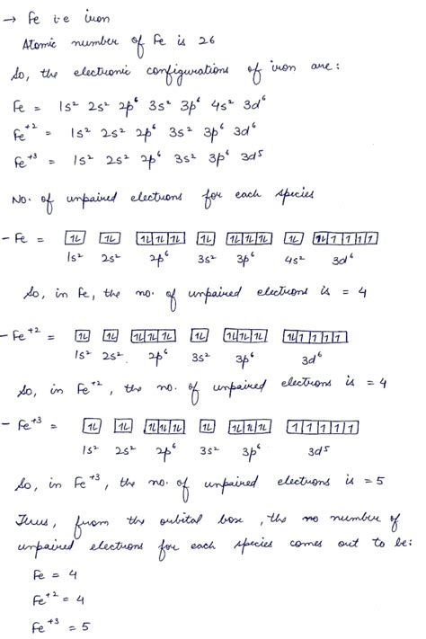 Electron Configuration For Iron