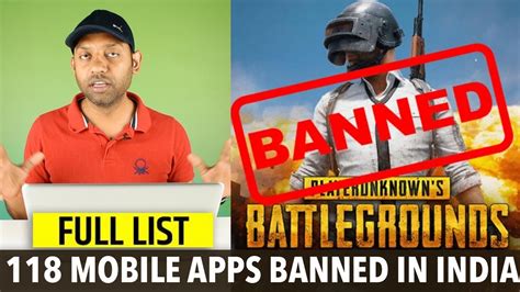 Pubg Banned In India Apps Ban In India Full List Youtube