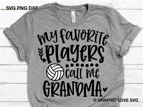 Volleyball Grandma Svg Gift For Grandma Svg My Favorite Volleyball