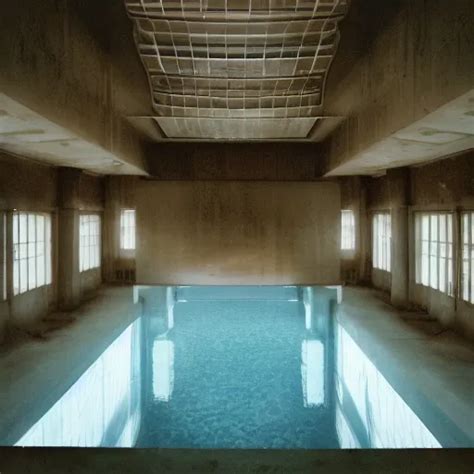 Endless Infinite Pool Interior Eerie Liminal Space Stable