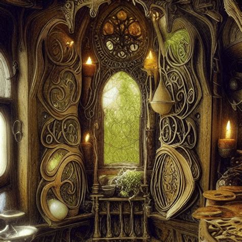 Graphisme Num Rique Elvish Home Interior Creative Fabrica