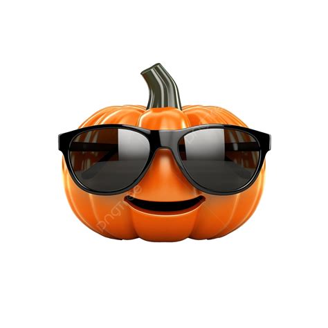 Pumpkin In Black Sunglasses With Hud Holiday Happy Halloween Pumpkin Face Pumpkin Carving