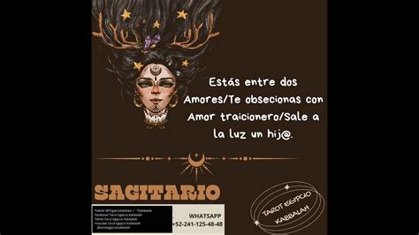 SAGITARIO Estás entre dos Amores Te obsesionas con Amor traicionero