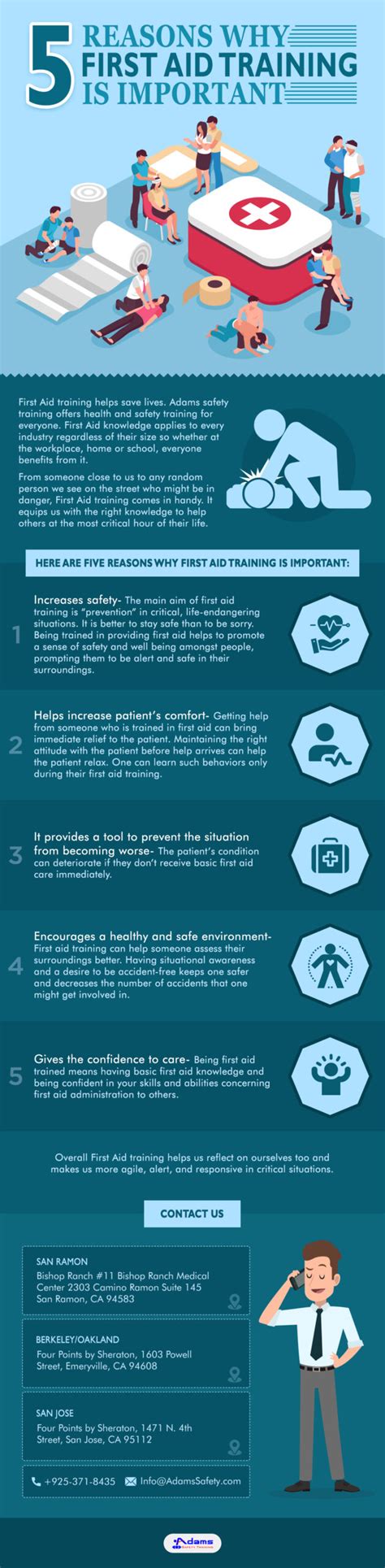 5 Reasons Why First Aid Training Is Important [infographic] Adams