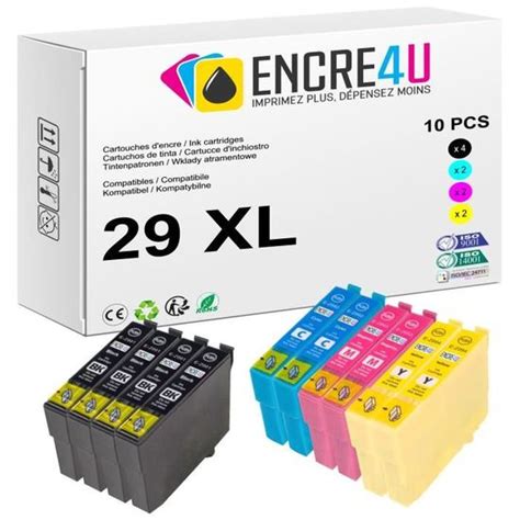 Xl Encre U Lot De Cartouches D Encre Compatibles Avec Epson