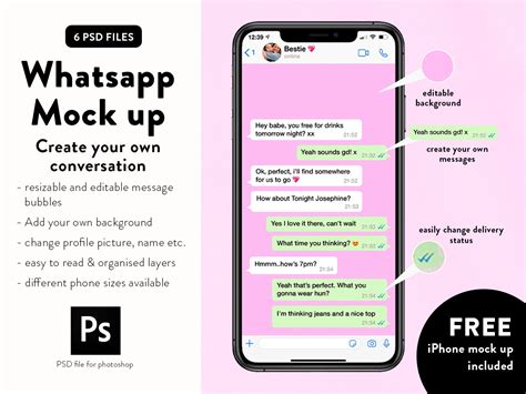Whatsapp Conversation Mockup Etsy