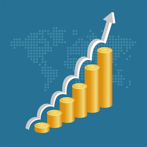 Conceito De Sucesso Financeiro Pilhas De Moedas Douradas Gr Fico E