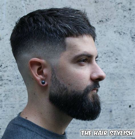 Short hair style for mid fade beard - The Hair Stylish