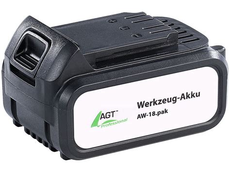 AGT Professional Li Ion Werkzeug Akku AW 18 Pak 18 V 4000 MAh