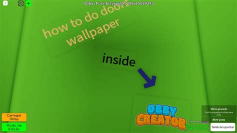 Adding Doors Wallpaper To Obby Creator With Texture Id Youtube