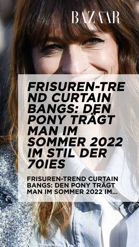 Frisuren Trend Curtain Bangs Den Pony Tr Gt Man Im Sommer Im Stil