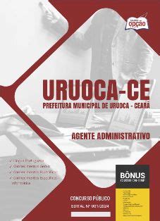 Apostila Agente Administrativo Concurso Prefeitura De Uruoca Ce