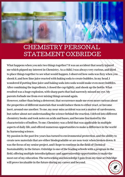 Chemistry Personal Statement Oxbridge Chemistry Personal S Flickr