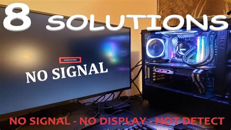 HOW TO FIX COMPUTER NO DISPLAY OR NO SIGNAL MONITOR 2019 YouTube