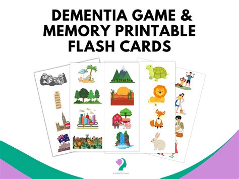 Dementia Game Memory Flash Cards Printable Sheets Memory Prompt