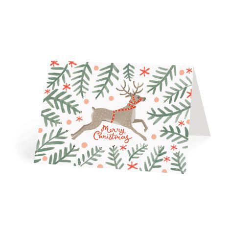 Reindeer Christmas Christmas Card Papier