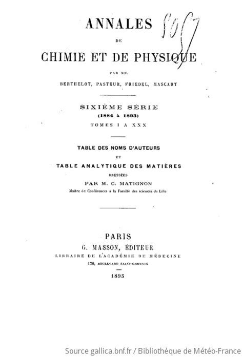 Annales De Chimie Et De Physique 1884 Gallica