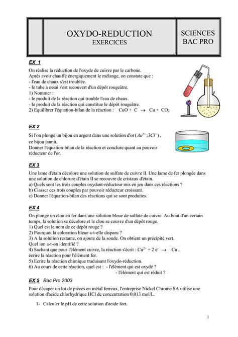 Exercices Oxydoreduction2