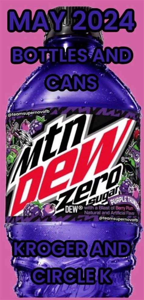 Purple Thunder 12 Packs Are Coming Next Year Along With A Zero Sugar