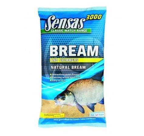 Sensas 3000 Natural Bream Groundbait 1kg Exeter Angling