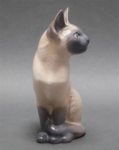 Royal Copenhagen Porcelain Siamese Cat