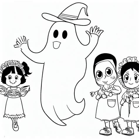 Desenhos De Fantasma Com Crianças Para Colorir E Imprimir Colorironline