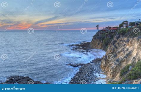 Crescent Bay Point Park Sunset Stock Photo Image Of Cliff Point