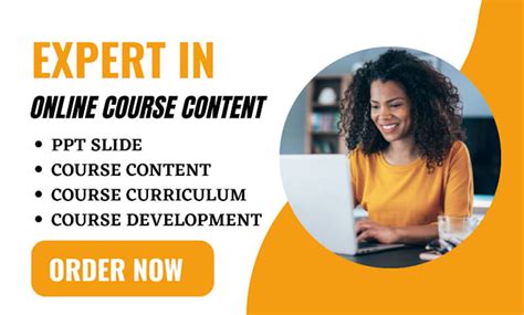 Write Online Course Content Powerpoint Presentation Slide Course