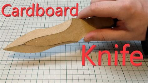 How To Make A Diy Cardboard Knife Youtube