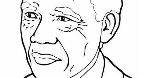 Geography Blog Nelson Mandela Coloring Page