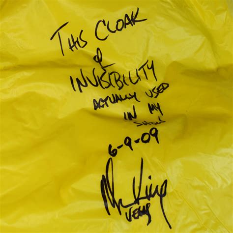 Mac King signed Cloak of Invisibility used in his Vegas show 6-9-09 | Magic Collectibles