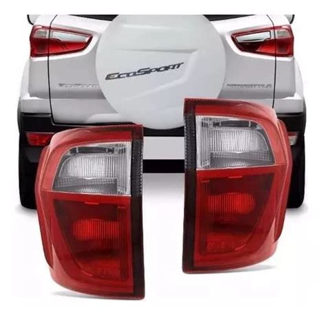 Lanterna Traseira Canto Ecosport Bicolor Cristal Ld Frete Gr Tis