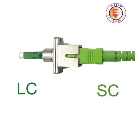 Elfcam Fiber Optic Adapter Cable Single Mode Simplex SC APC Female